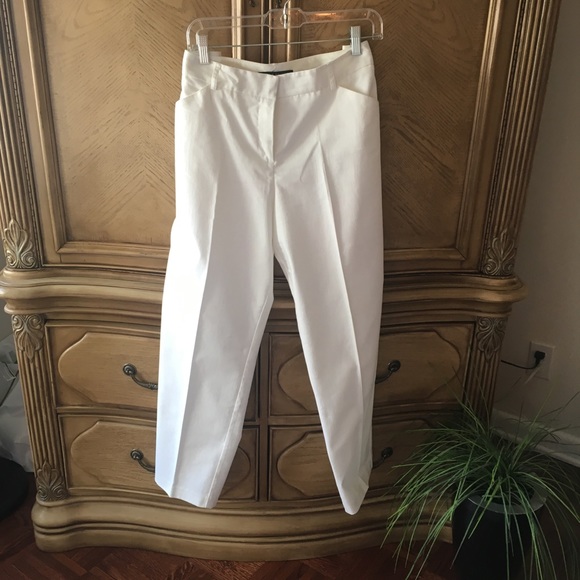 Zac & Rachel Pants - Zac & Rachel Winter White Straight Leg Pants